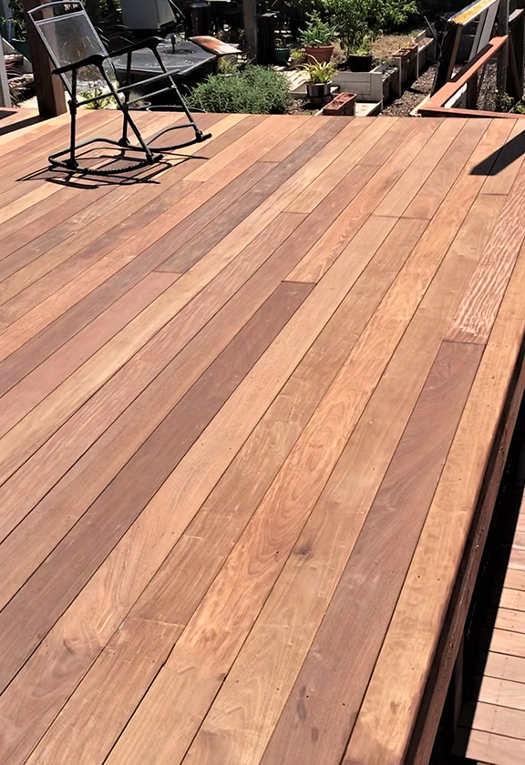 a deck design and construction done by our team