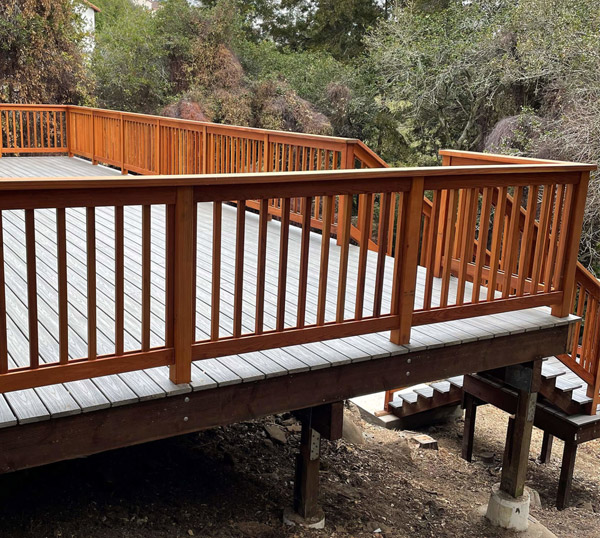 Deck construction and design done by our pros